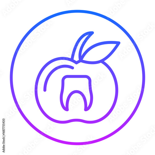 Tooth Nutrition Vector Icons