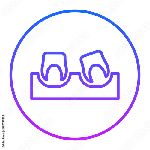 Wisdom Tooth Vector Icons