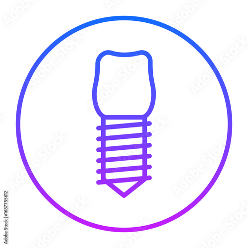 Dental Implant Vector Icons