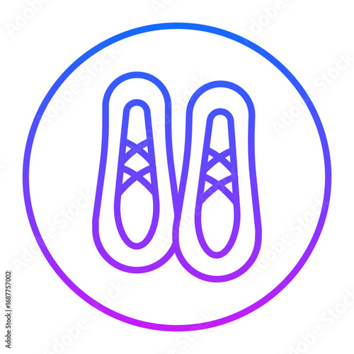 Ballet Shoes Vector Icons