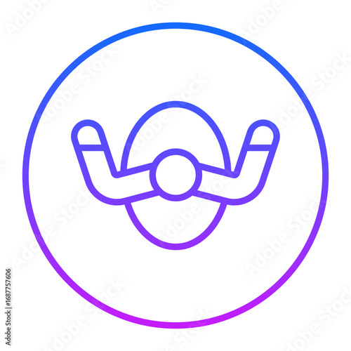 Aeroplane Steering Wheel Vector Icons