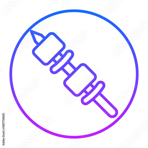 Shish Kebab Vector Icons