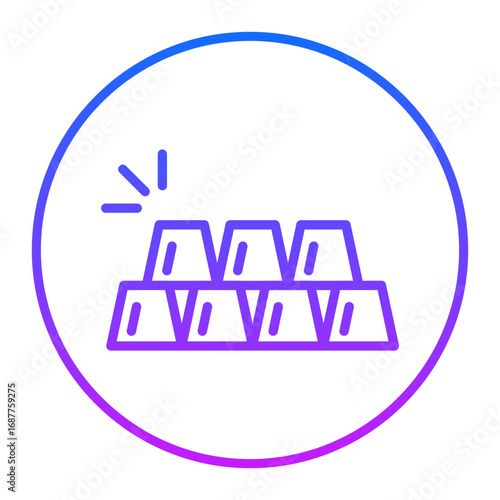 Ingots Vector Icons