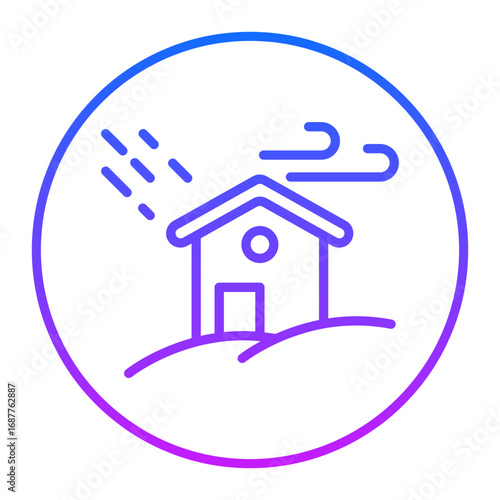 Wind Disaster Vector Icons