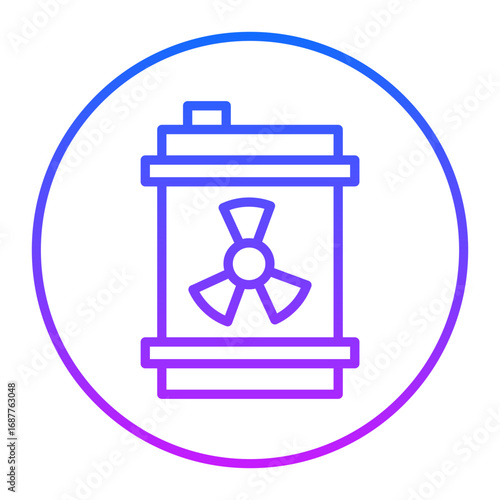 Nuclear Waste Vector Icons