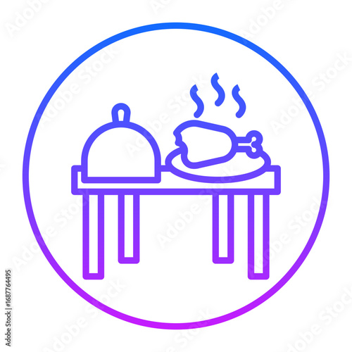 Thanksgiving Feast Vector Icons