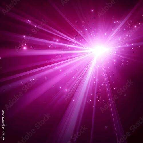 Radiant Pink Light Burst Background Abstract Sparkle