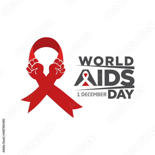 International World AIDS Day – Stand Up and Fight AIDS Poster