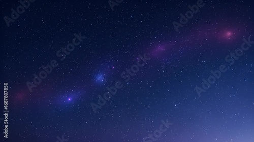 An awe-inspiring tranquil deep night sky, illuminated by countless twinkling stars and subtle cosmic dust, offering serene escape and profound peace after a long, exhaustive day