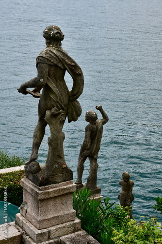 Statues on the lake