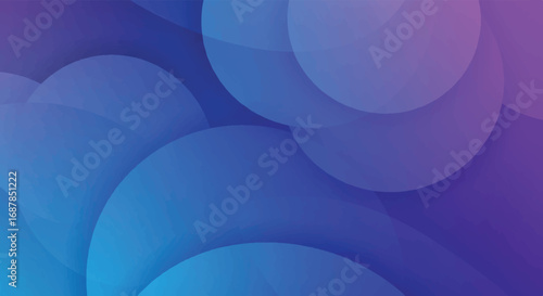 Textured abstract gradient circles with overlapping shapes in a calming blue and purple palette create a modern vector illustration, perfect for a sophisticated digital meeting background.