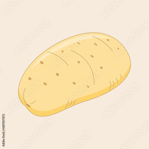 Potato. Vegetable theme. Agriculture. Harvest. Vector illustration