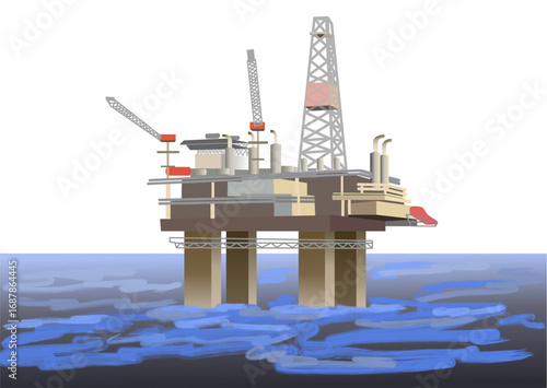oil rig drilling platform