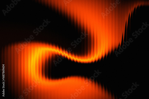 Abstract background with a smooth, hypnotic wave pattern in vibrant orange and yellow gradients, creating a dynamic and modern visual effect.
