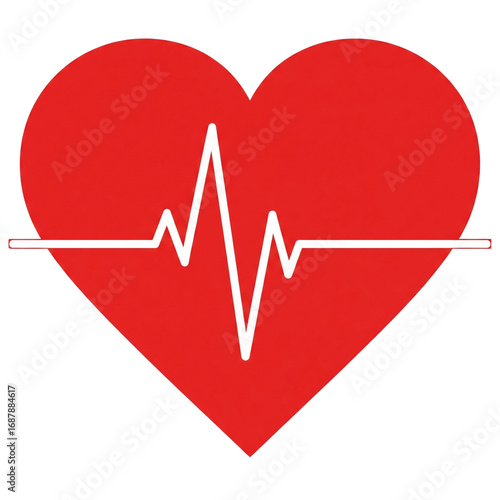 heart and heartbeat symbol