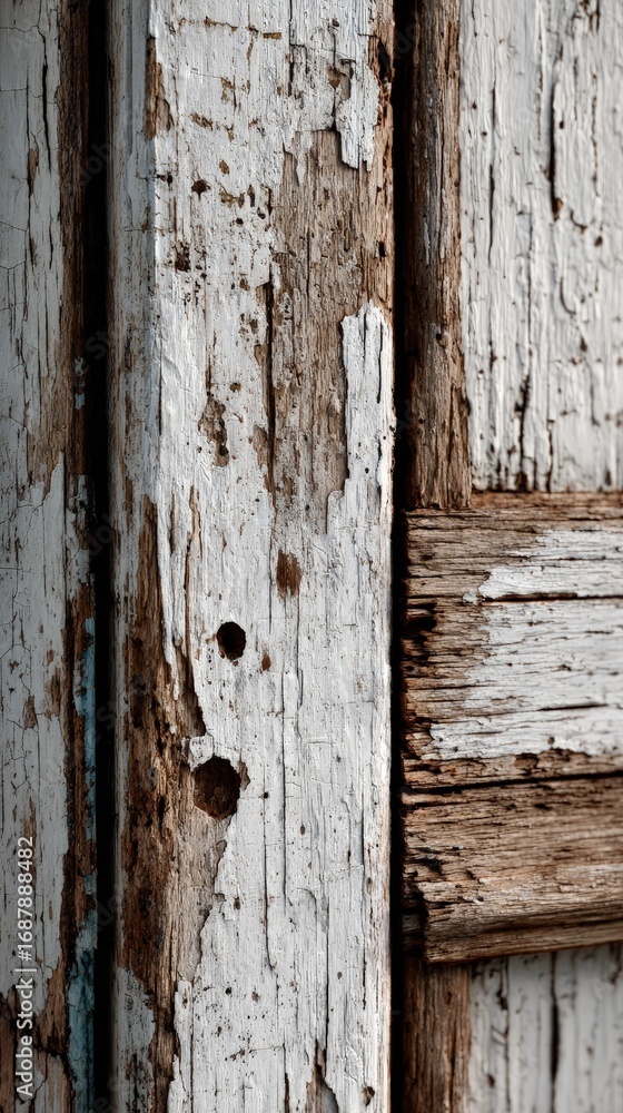 Aged Wooden Door Panel Detail Aged Wooden Door Panel Detail