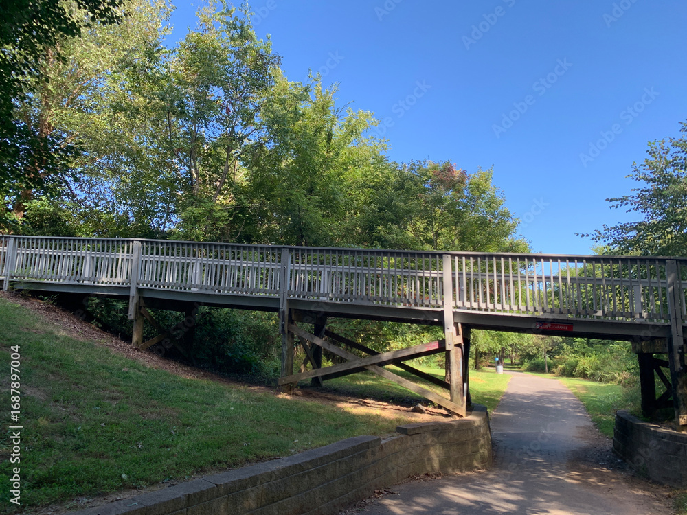 Fototapeta premium NC Hville Bikers' Bridge 2 2025