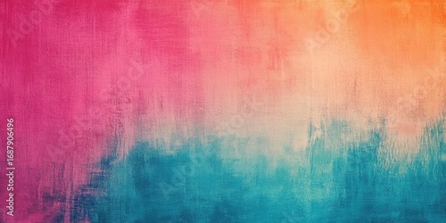 Gradient paint backdrop creates abstract dreamy canvas, colorful textures design