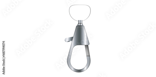 Metallic Clasp Equipment Vector Illustration.
