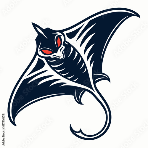 Blade Ray Emblem for Fearless Brand Identity

