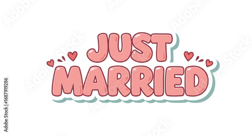 Just married text