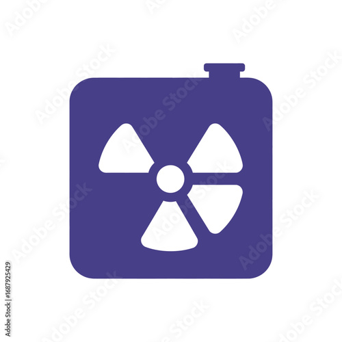 radioactive waste container with radiation symbol for environmental hazard awareness campaigns danger prevention methods