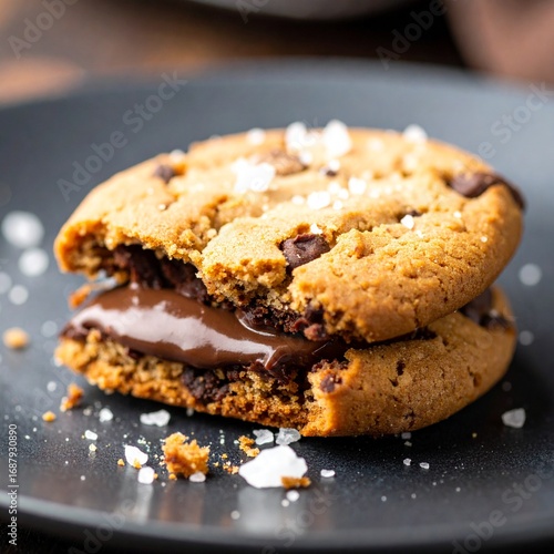 Fudge-Filled Chocolate Chip Cookie