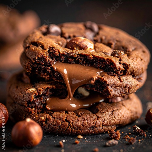Nutella-Stuffed Chocolate Chip Cookie