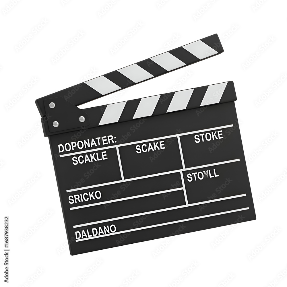 Obraz premium Create Stunning Videos with a Transparent Background Clapperboard