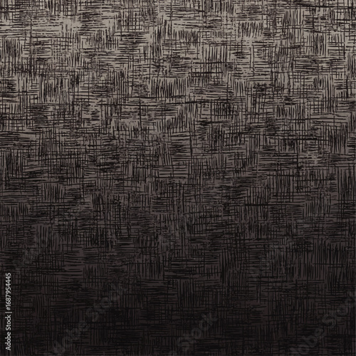 Close-up of a textured black and gray fabric with a woven pattern