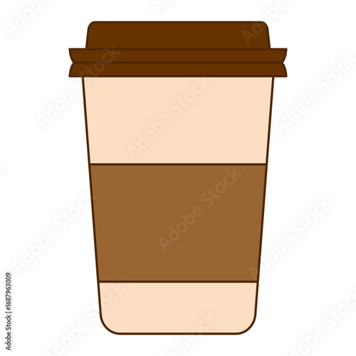 coffee cup vector, coffee cup icon, illustration of a glass of juice