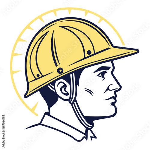 Hard Hat Emblem for Worksite Safety
