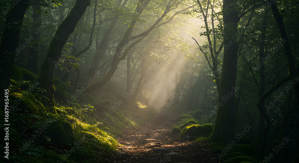 Fototapeta premium Mystical Forest Pathway