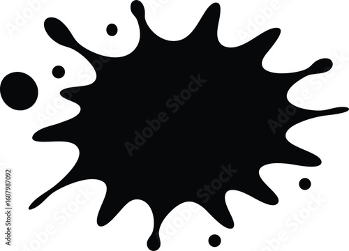 Dynamic blob shape vector icon.eps