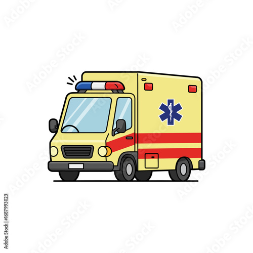 Wallpaper Mural ambulance delivering emergency medical services to patients in need of urgent healthcare assistance Torontodigital.ca