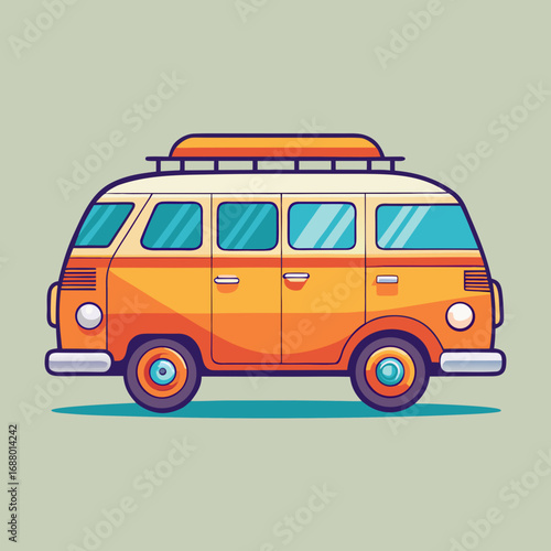 camper van vector