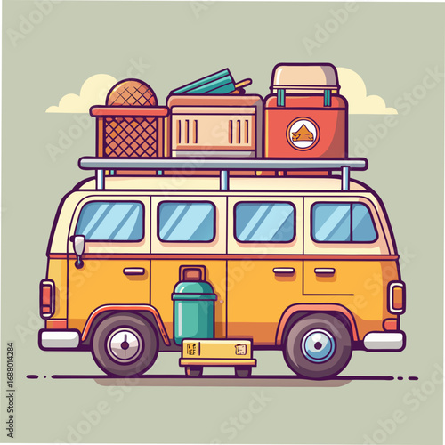 camper van vector