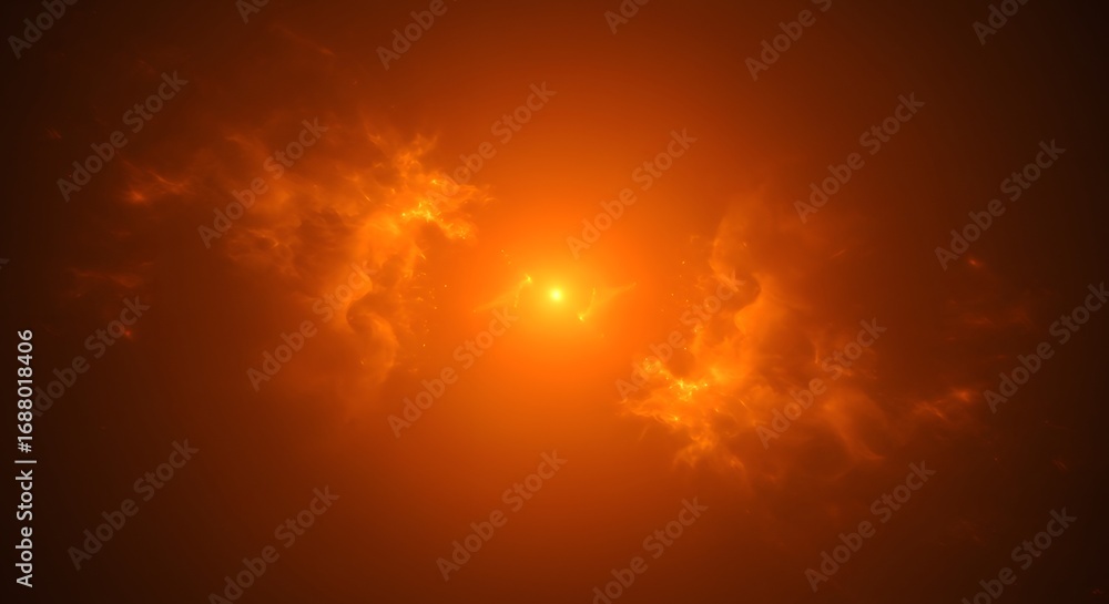 Fototapeta premium A cosmic fire of light