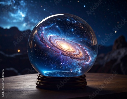 universe in glass ball