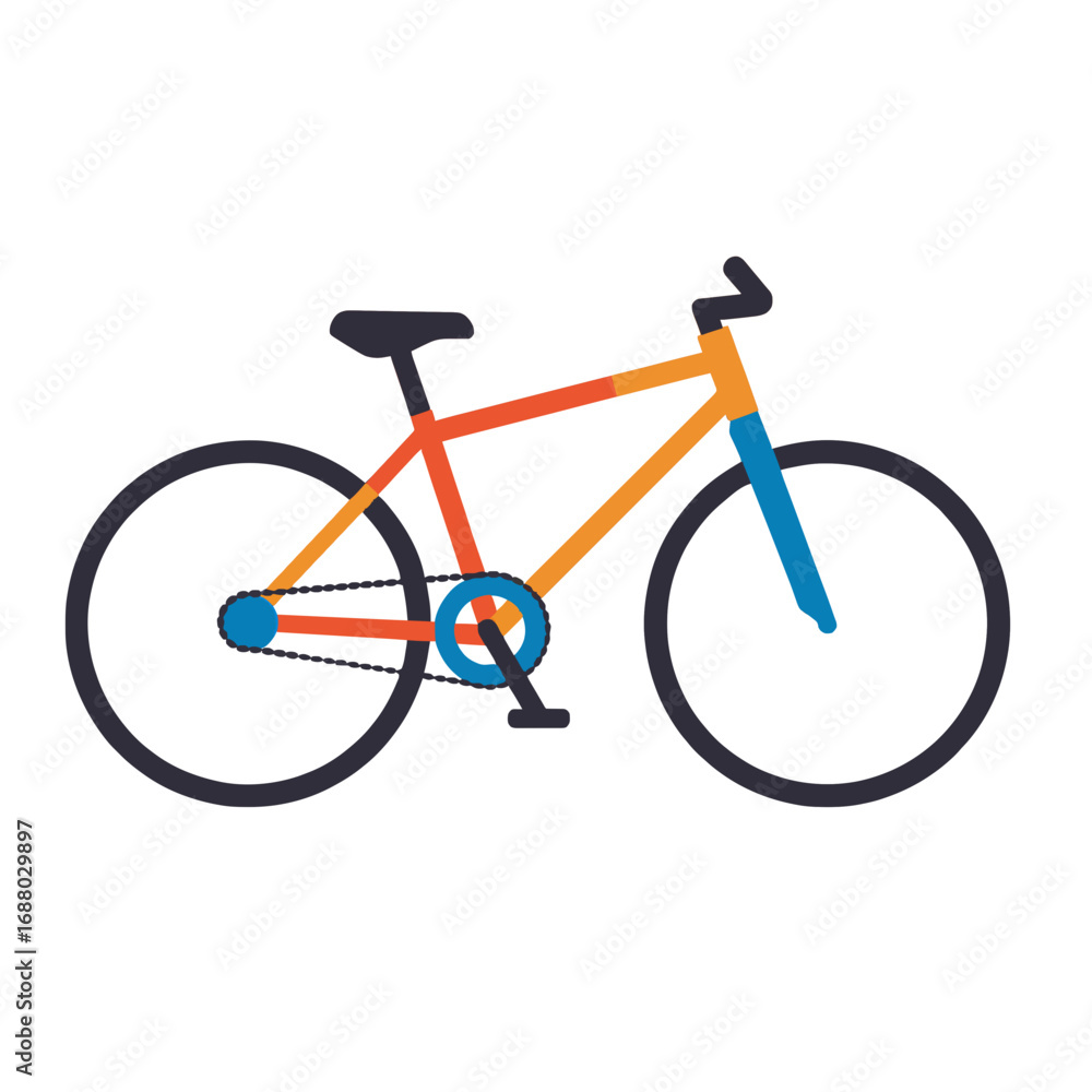 Fototapeta premium Geometric Bicycle Vector.