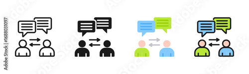 Interpersonal Relationship Icon Pack In Multiple Styles