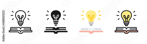 Learning Icon Pack In Multiple Styles