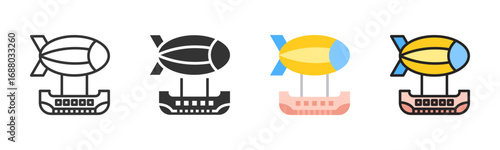 Airship Icon Pack In Multiple Styles