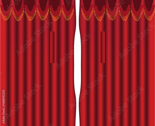 Red curtain