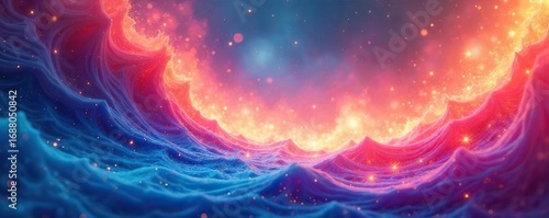 Serene abstract image, vibrant spiritual energy flowing through swirling colors Perfect for meditation, yoga, and mindfulness themes , energy, bright, chakra