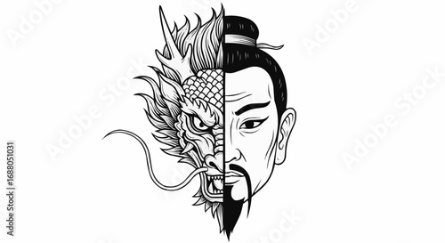 Duality of Dragon and Ancient Human