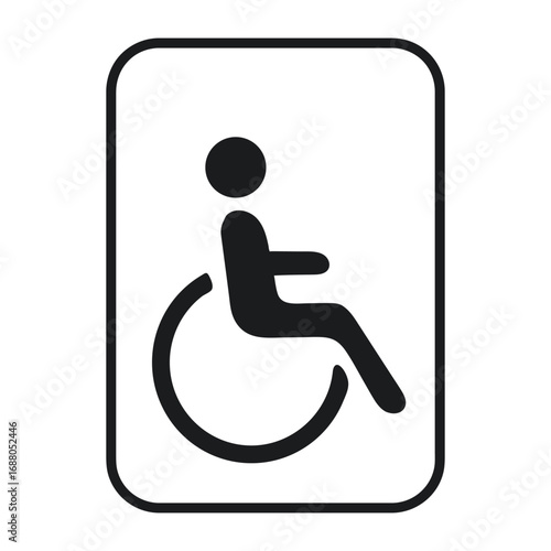 Handicap Symbol icon clipart avatar isolated illustration