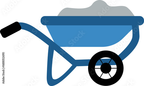 wheelbarrow, construction wheelbarrow, hand cart, garden wheelbarrow, building equipment, material transport, cement cart, work cart, construction gear, blue wheelbarrow, manual cart, push cart, heavy