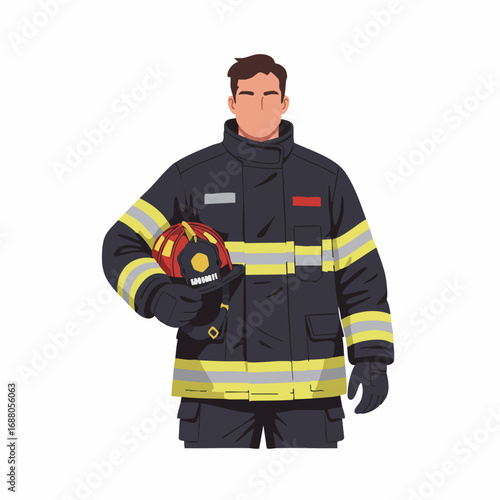Portrait of a Firefighter Courage, Duty, and Service