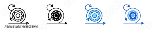 Agile Arrows  Icon Set Multiple Style Collection